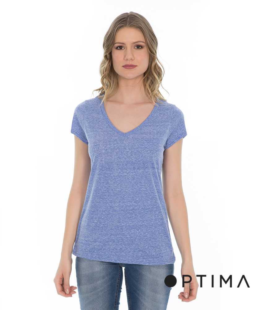 Polera Cuello V Snow Optima