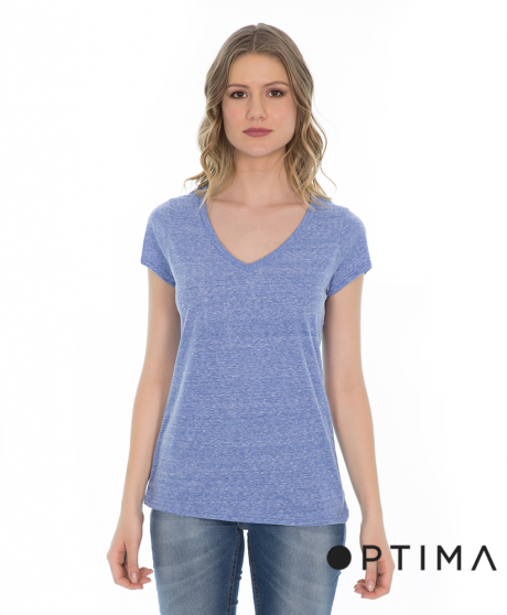 Polera Cuello V Snow Optima