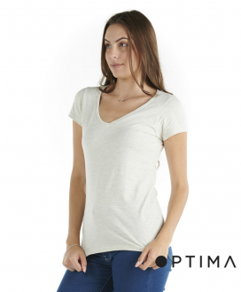 Polera Cuello V Snow Optima