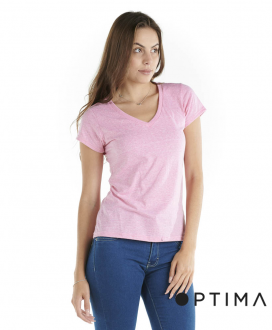 Polera Cuello V Snow Optima