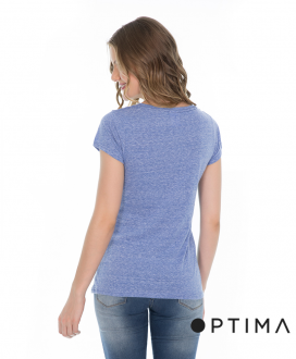 Polera Cuello V Snow Optima